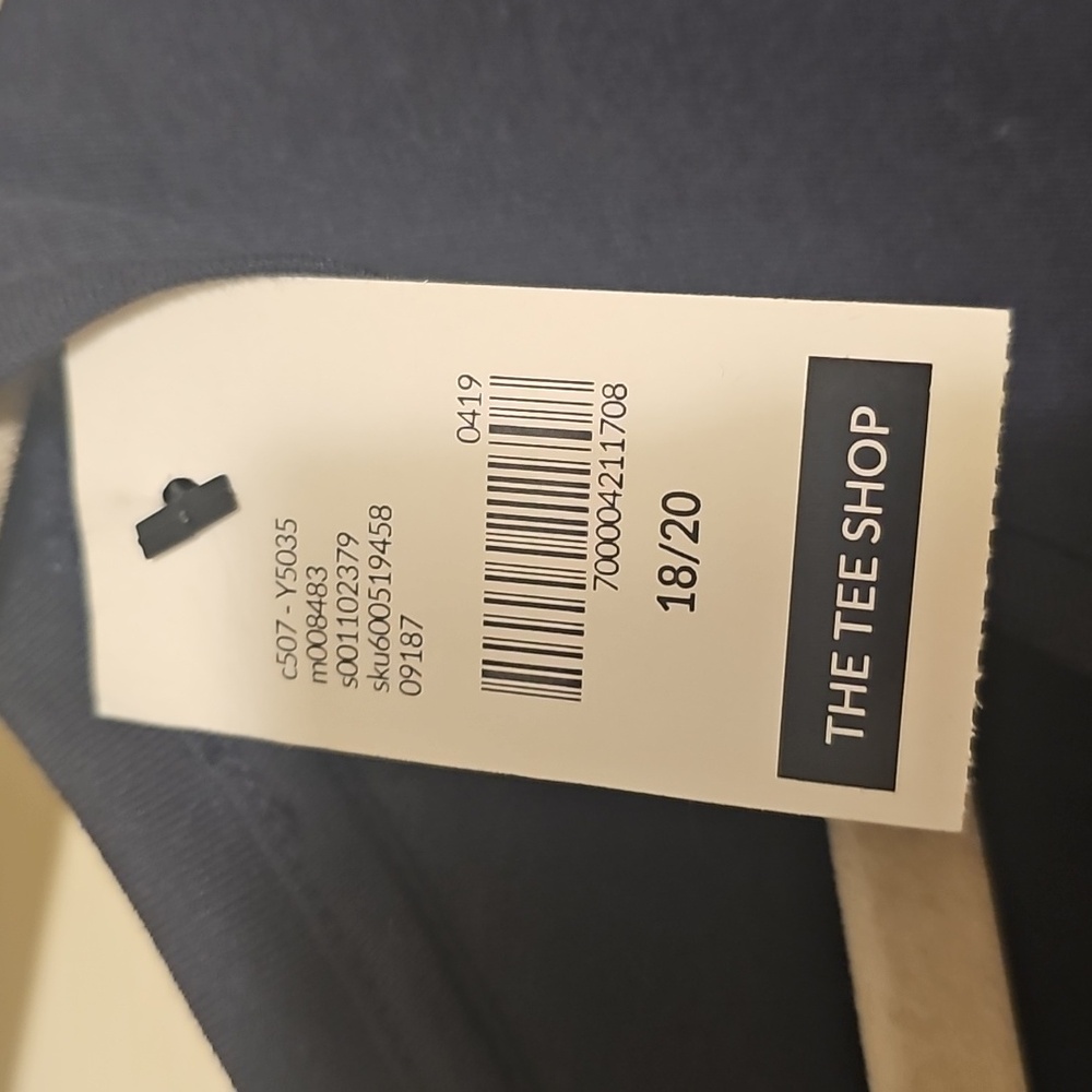 NWT Lane Bryant 2X 18/20 Navy Blue Tee - Picture 4 of 4